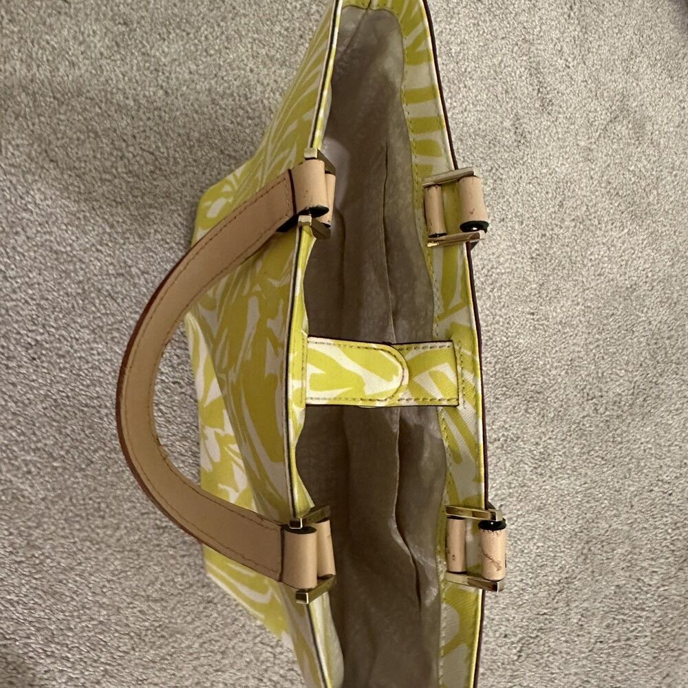 Kate Spade NewYork Yellow Grant Street Jules Grainy Vinyl Leather Tote - Picture 4 of 11